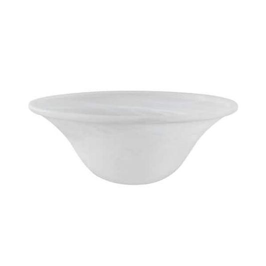 4-3/4 in. H x 12-1/4 in. Dia/Alabaster Glass Shade For Torchiere Lamp, Swag Lamp and Pendant&Island Fixture.