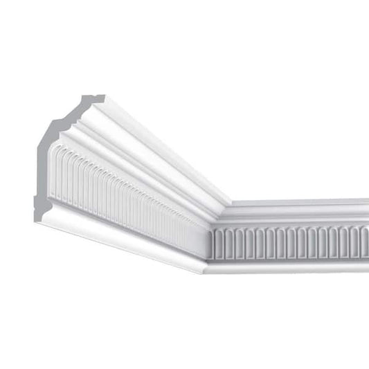 4-3/4 in. x 2-7/8 in. x 78-3/4 in. Primed White High Density Polyurethane Crown Moulding